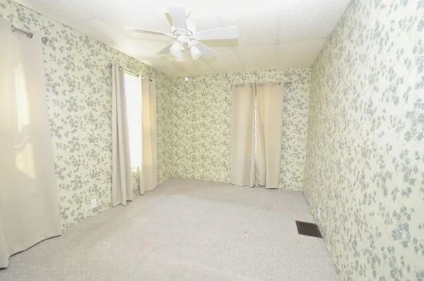 a view of a room with a sink