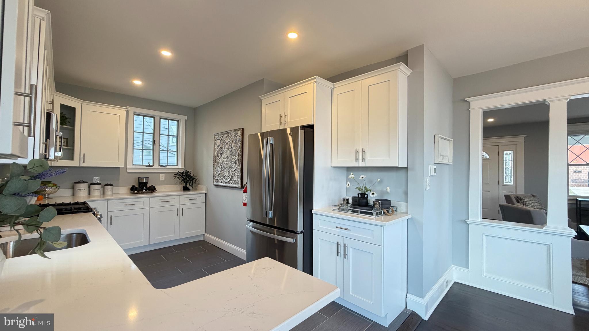 718 Bordentown Road Burlington, NJ 08016 - Photo 13 of 30 a kitchen with a sink stainless steel appliances and cabinets