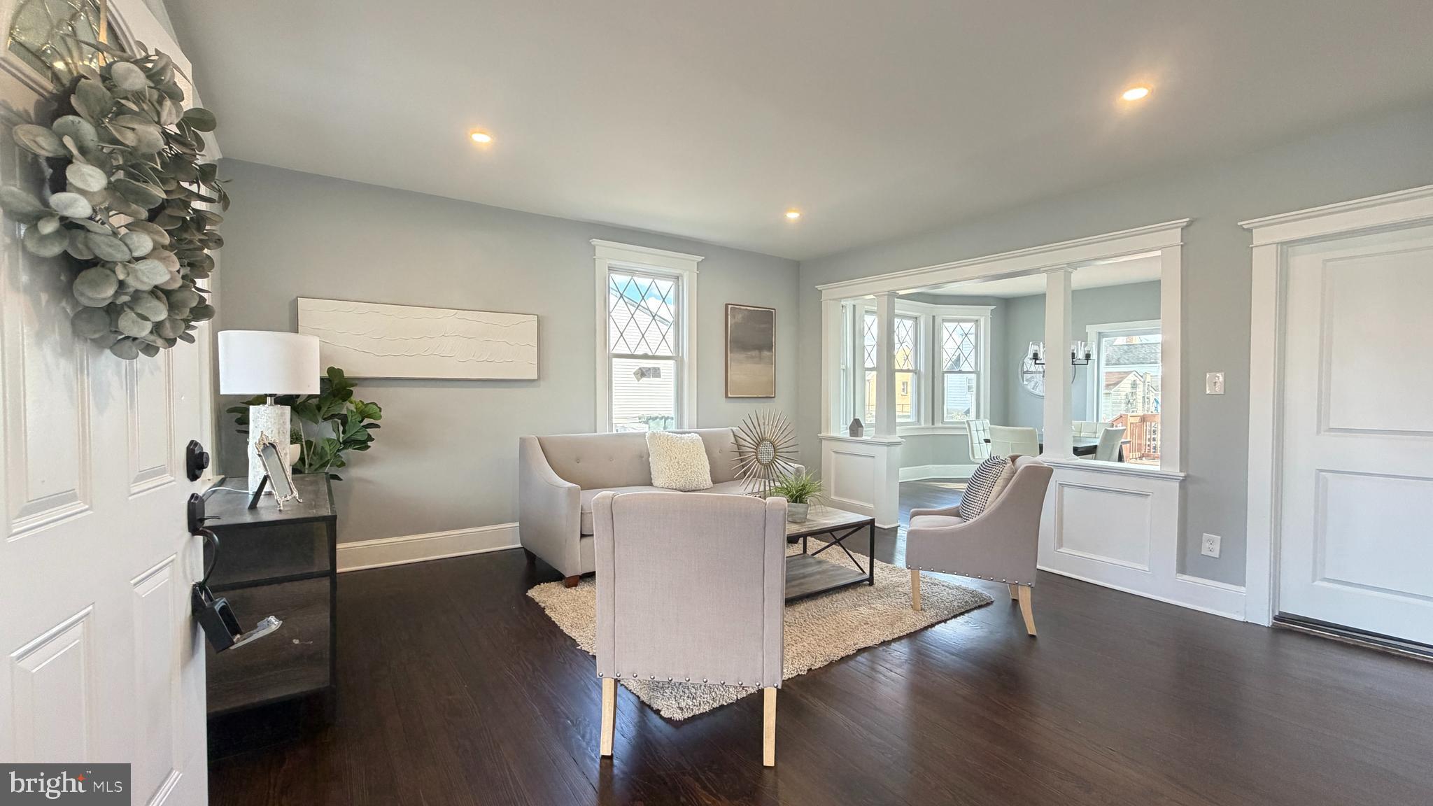 718 Bordentown Road Burlington, NJ 08016 - Photo 3 of 30 a living room with furniture a wooden floor and a window
