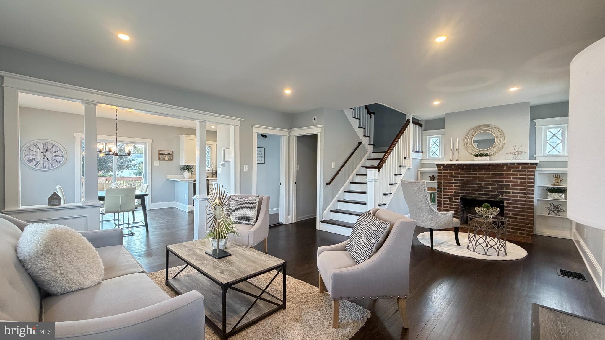 718 Bordentown Road Burlington, NJ 08016 - Photo 6 of 30 a living room with furniture and wooden floor
