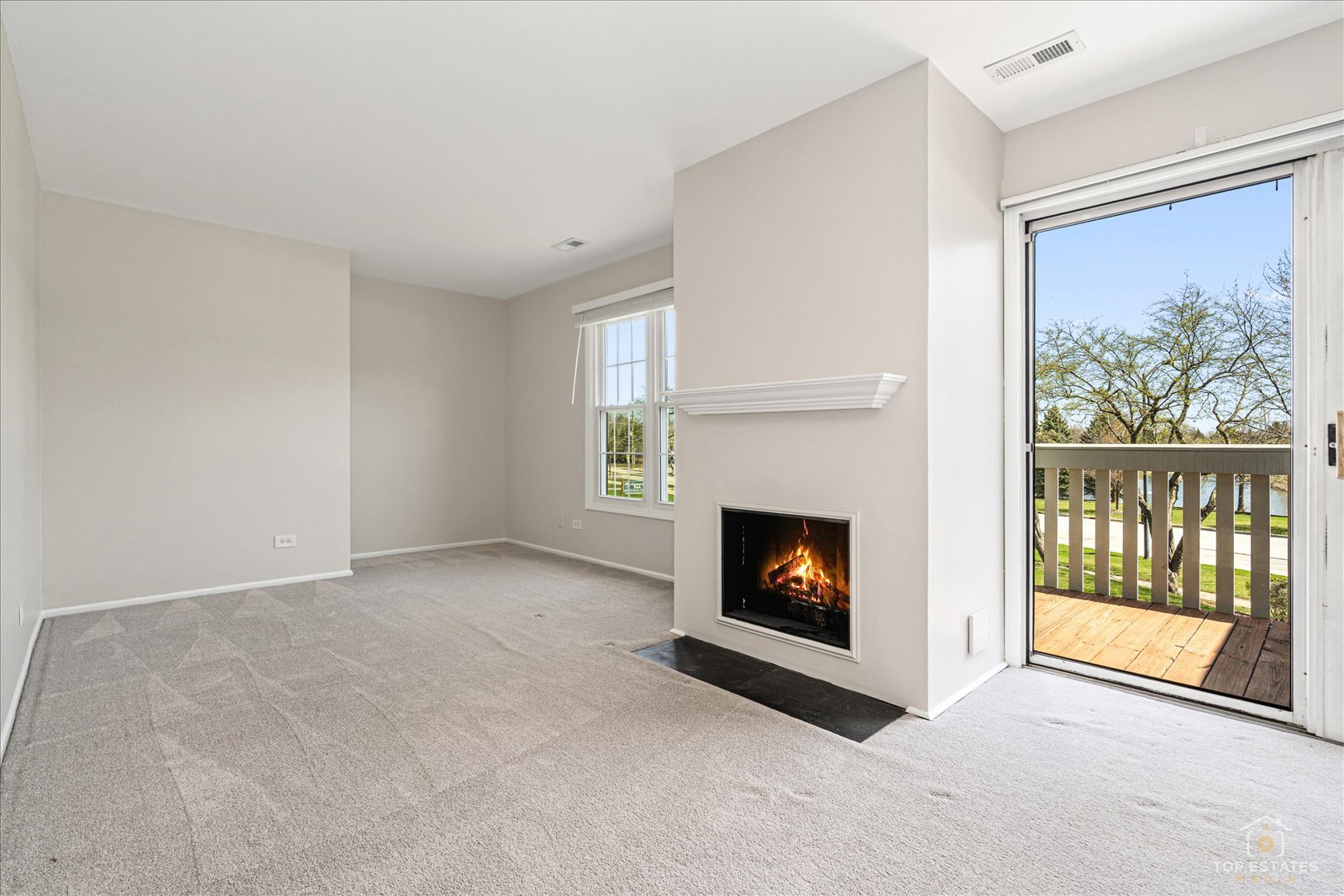1427 Sutton Court, Unit 1427 Vernon Hills, IL 60061 - Photo 4 of 27 a view of an empty room with a fireplace