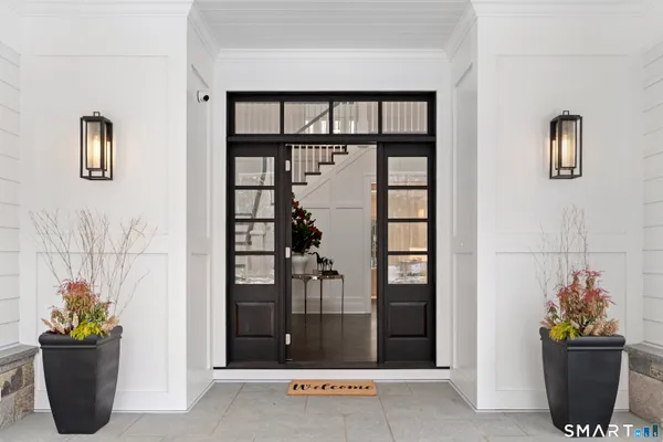 a view of a entryway door of the house