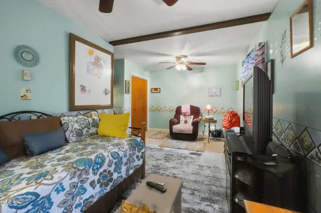 a house with trees in front of it