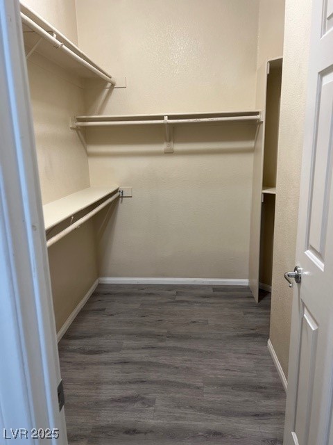 1319 Winter Solstice Avenue Henderson, NV 89014 - Photo 3 of 6 Spacious closet with dark wood-type flooring
