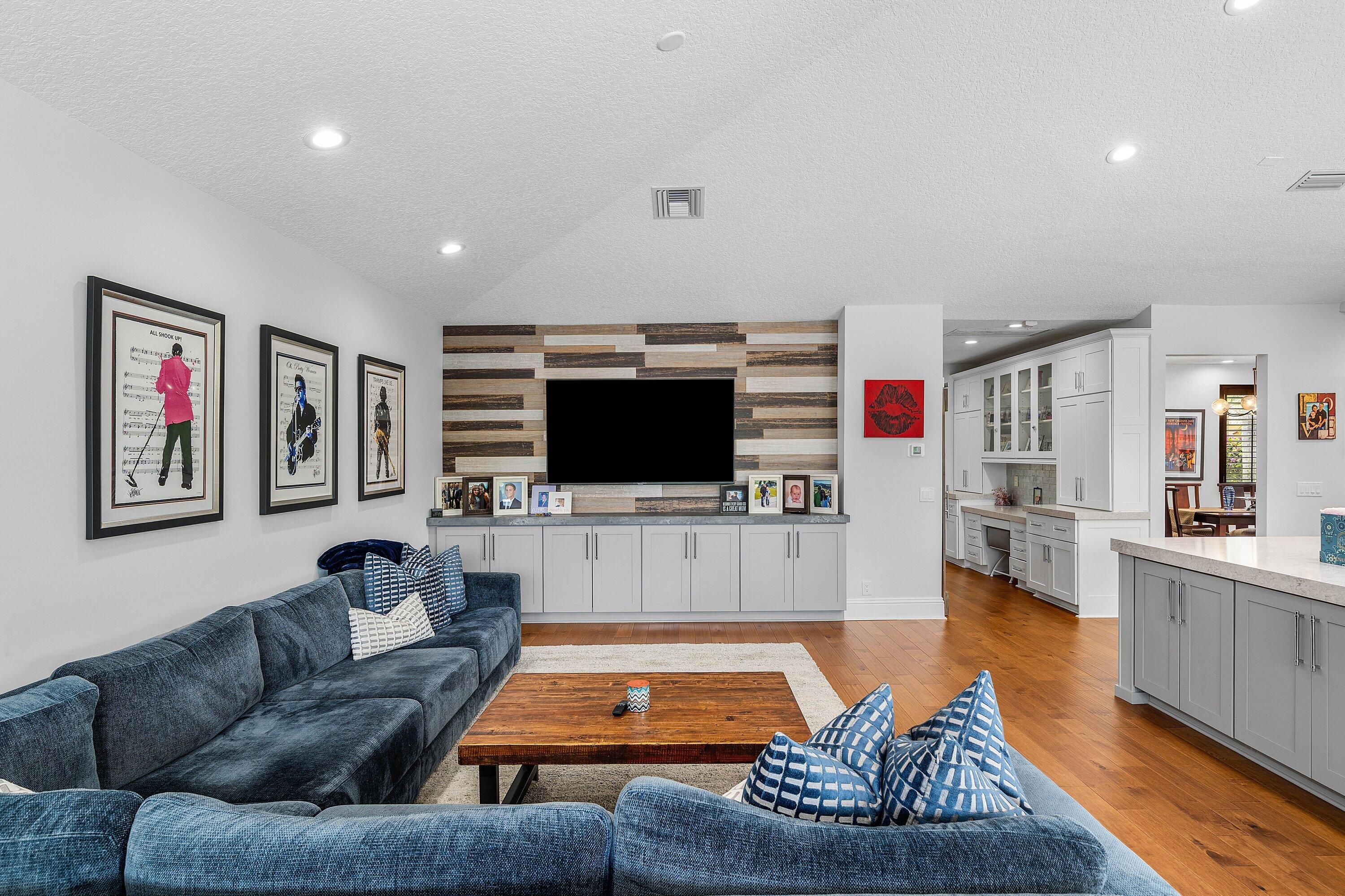 2357 Northwest 59th Street Boca Raton, FL 33496 - Photo 24 of 88 a living room with furniture and a flat screen tv