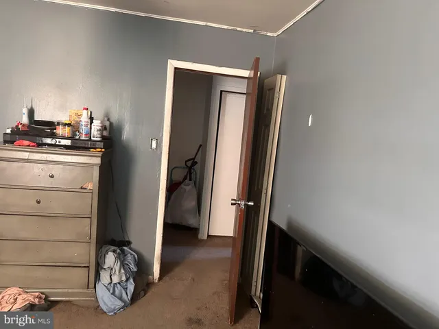 a view of a hallway with elevator