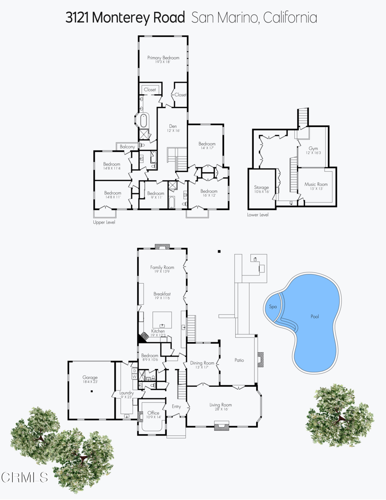 3121 Monterey Road San Marino, CA 91108 - Photo 76 of 77 a picture of floor plan