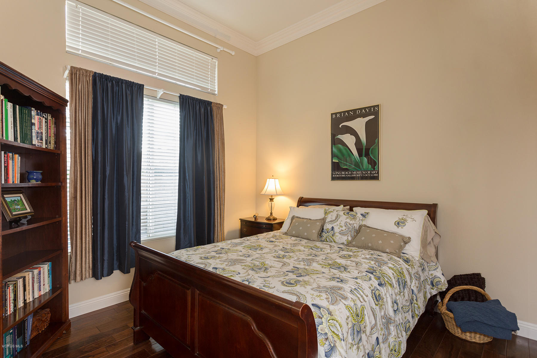 203 Knoll Ridge Road Simi Valley, CA 93065 - Photo 7 of 53 a bedroom with a bed and a book shelf