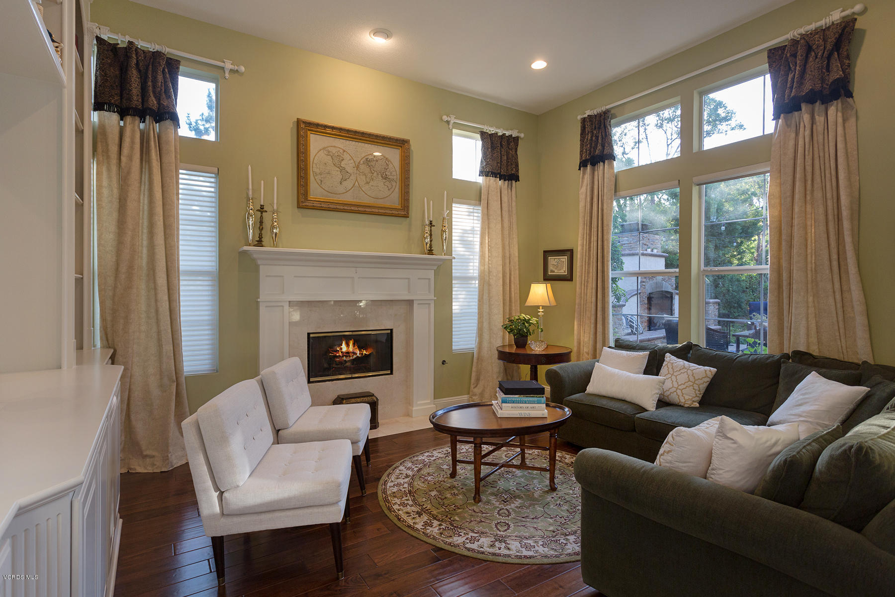 203 Knoll Ridge Road Simi Valley, CA 93065 - Photo 9 of 53 a living room with furniture and a fireplace