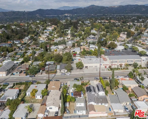 a view of city and mountain view