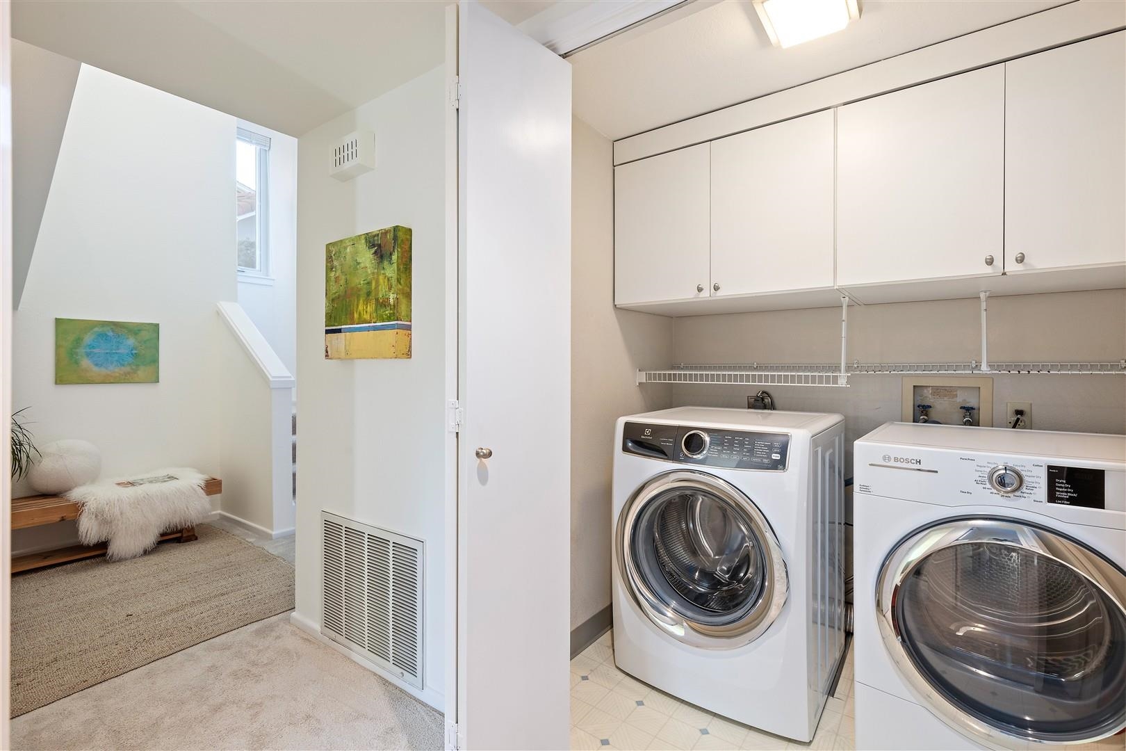 4630 Redwood Road Oakland, CA 94619 - Photo 39 of 58 a view of a storage & utility room with washer and dryer