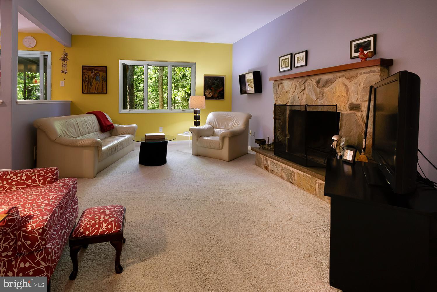 32 Summit Pass Medford, NJ 08055 - Photo 12 of 34 Family room with wood burning fireplace