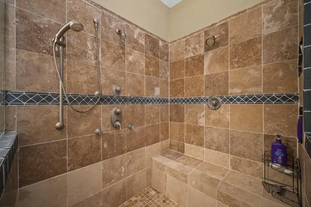 a view of a room with a workspace