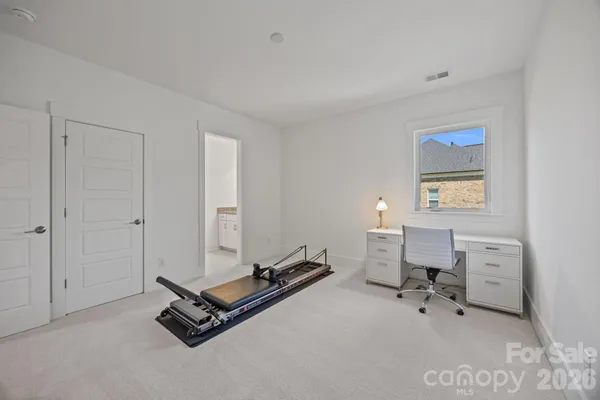 a room with furniture