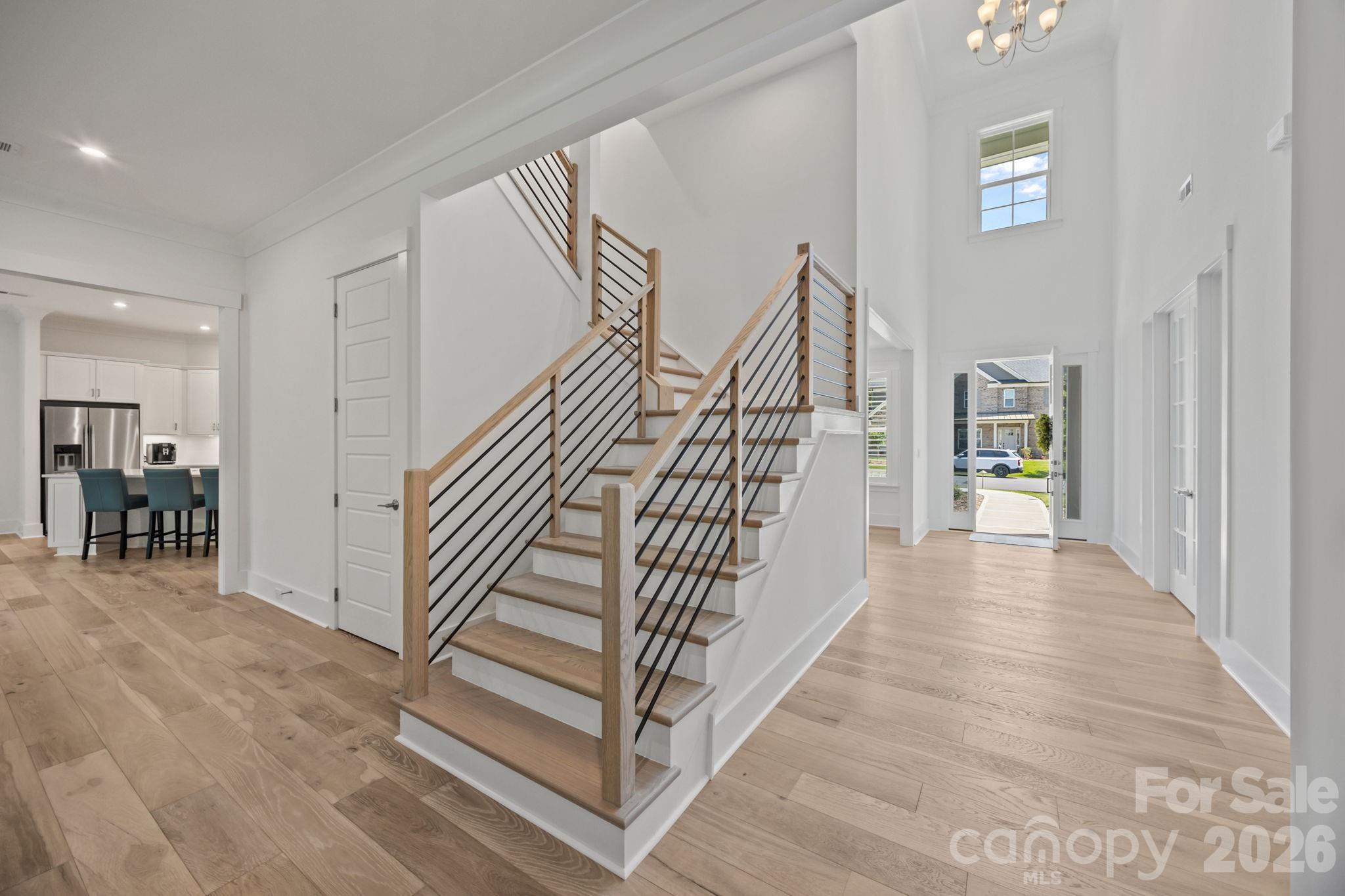 8620 Balcony Bridge Road Huntersville, NC 28078 - Photo 8 of 48 a view of entryway and hall with wooden floor