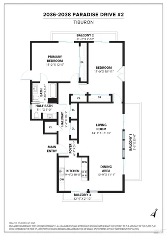$3,510,000 | 2038 Paradise Drive, Tiburon, CA 94920