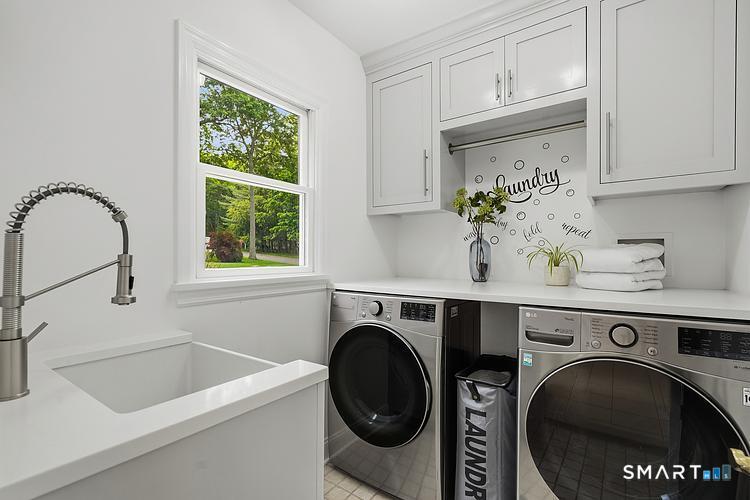 2 Grassy Plains Road Westport, CT 06880 - Photo 36 of 40 New laundry room, convenient to pool towels and main bedrooms