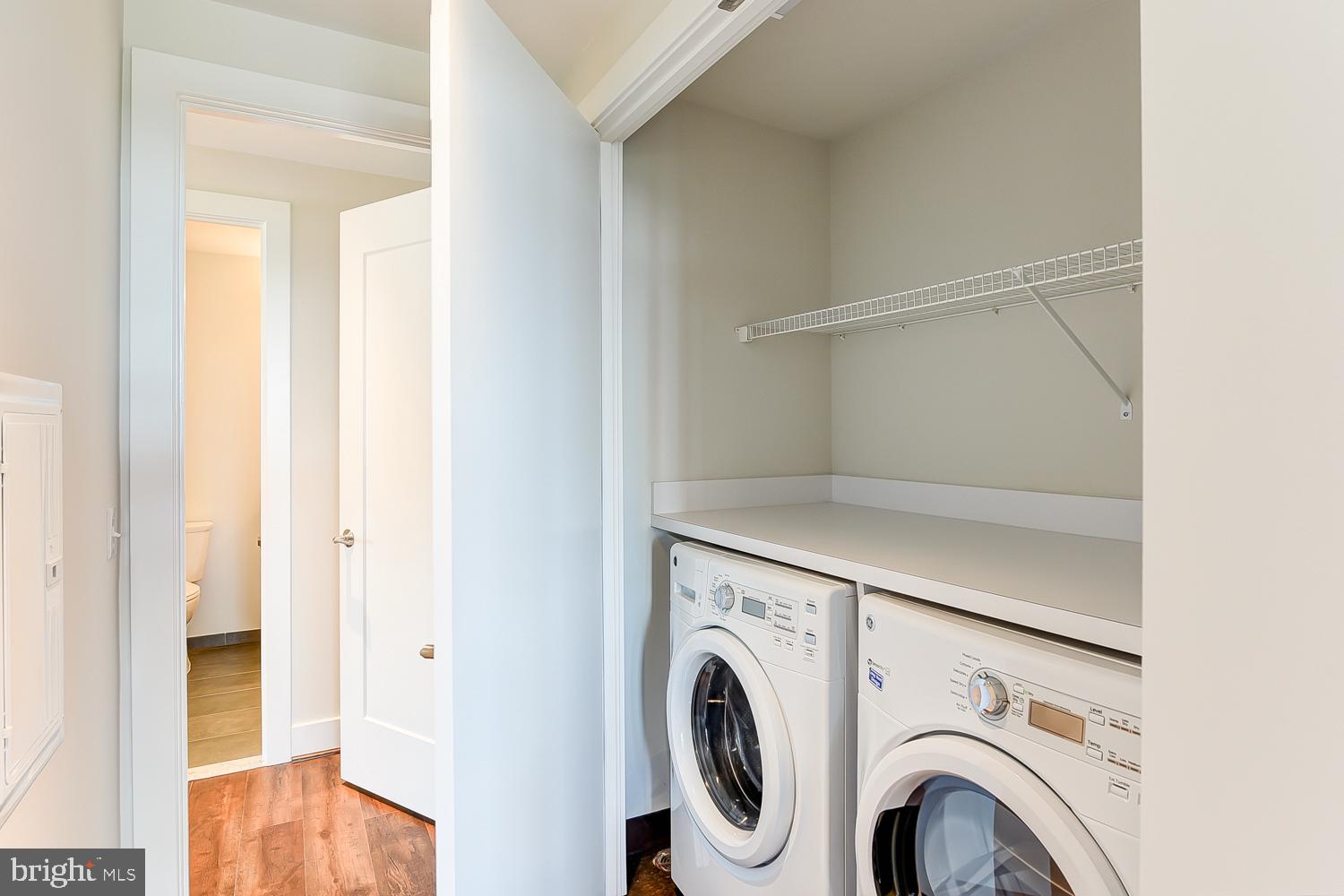 901 H Street Northeast, Unit AT D Washington, DC 20002 - Photo 19 of 82 a view of washer and dryer in a room
