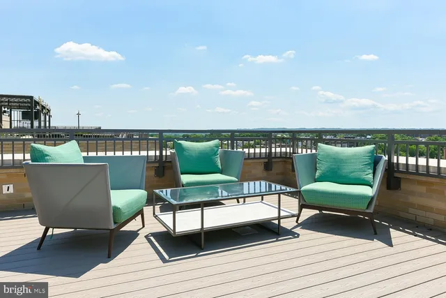 a view of balcony with city view