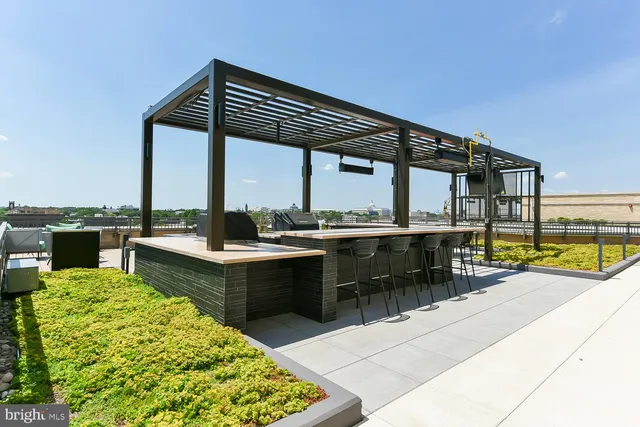 a view of a garage with gym equipment