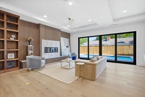a kitchen with stainless steel appliances granite countertop a stove and a refrigerator
