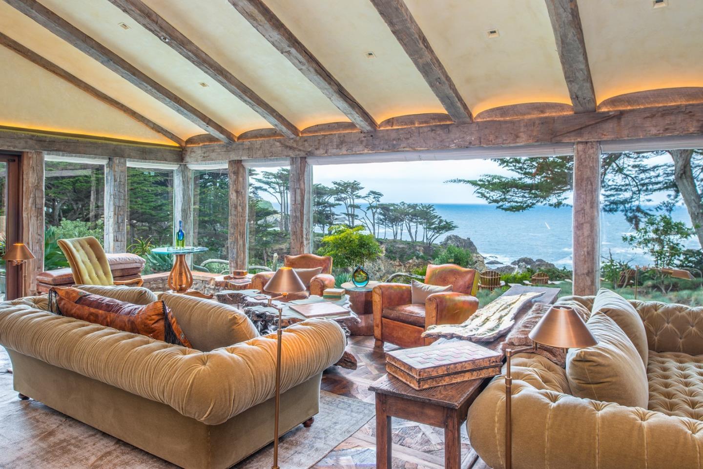 157-163 Spindrift Road Carmel, CA 93923 - Photo 14 of 100 a living room with furniture a floor to ceiling windows and a floor to ceiling window