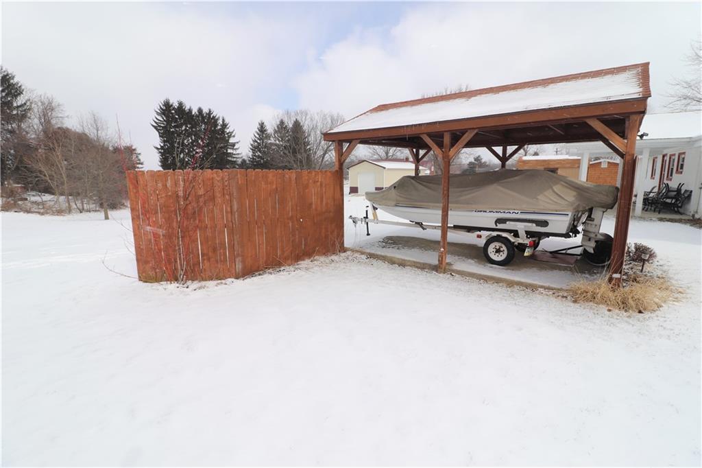 351 Grange Road Rochester, PA 15074 - Photo 4 of 24 This concrete storage pad w/ canopy is located to the rear of the house and easily accessed by adjoining lane.