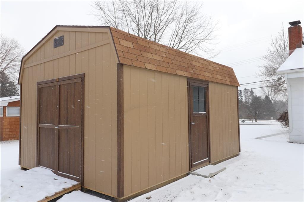 351 Grange Road Rochester, PA 15074 - Photo 5 of 24 BIG & newer storage shed has easy access from two sides. The double door entry has handy ramp for riding mower, motorcycle or easy incline entry.