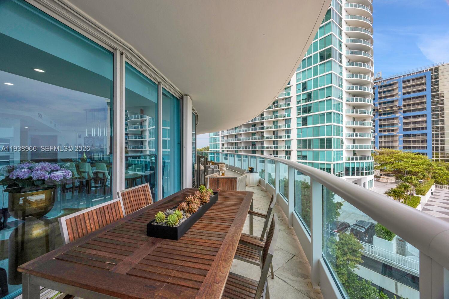 2127 Brickell Avenue, Unit 801 Miami, FL 33129 - Photo 29 of 38 a view of balcony with couch