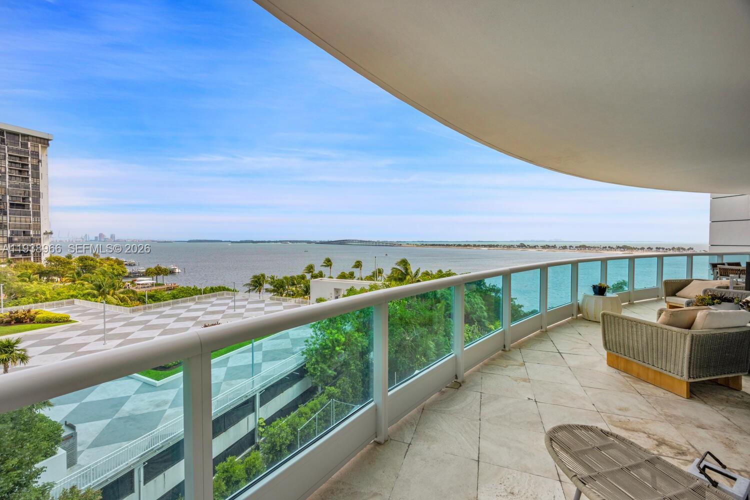 2127 Brickell Avenue, Unit 801 Miami, FL 33129 - Photo 33 of 38 a view of a balcony with city view