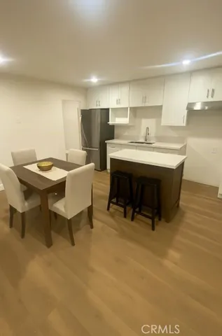 a room with furniture and a table