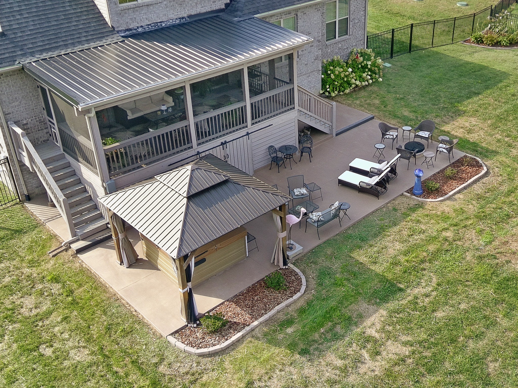 106 Watermill Lane Lebanon, TN 37087 - Photo 76 of 85 an aerial view of a house with backyard space and sitting area