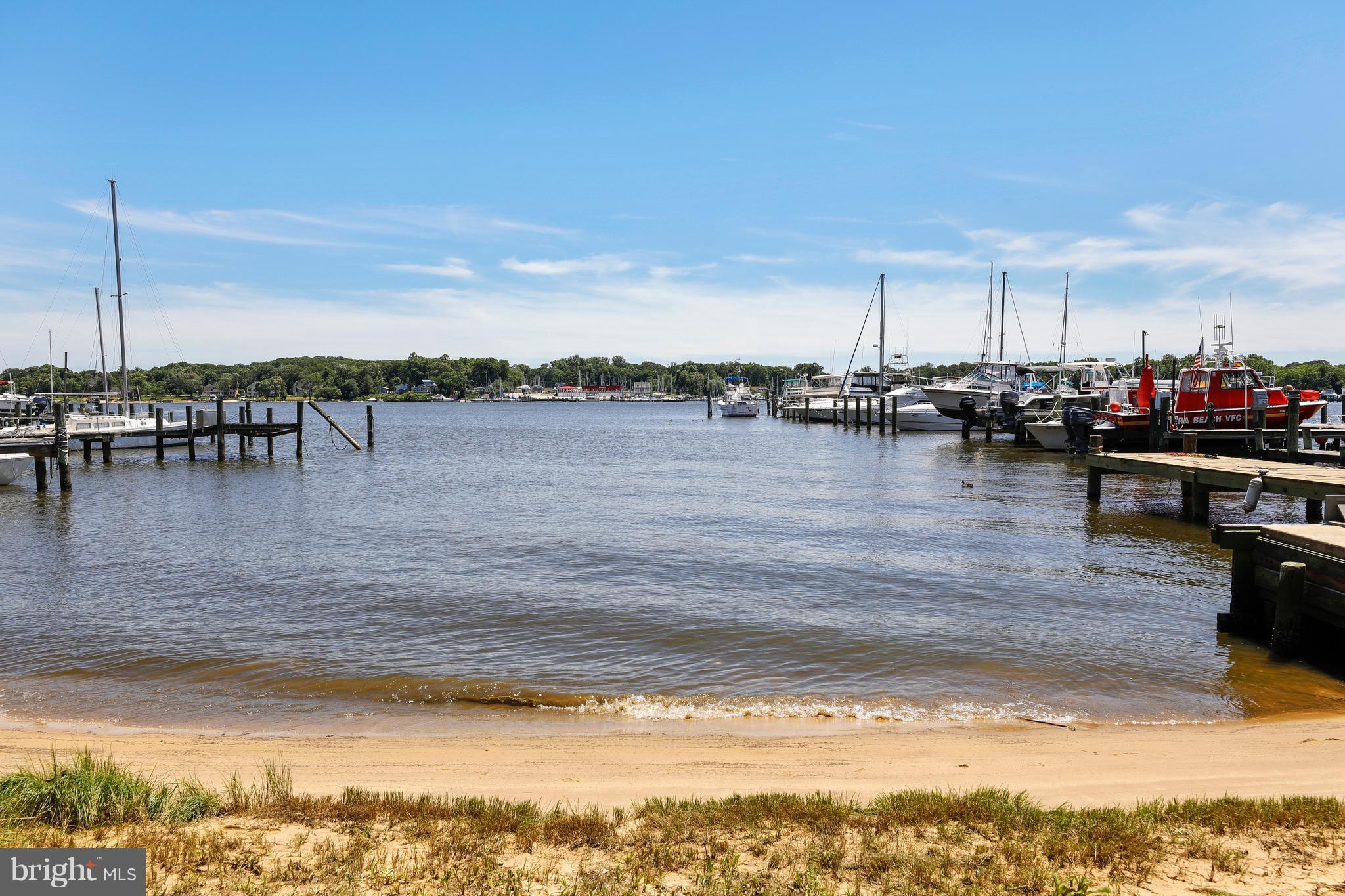 216 Bar Harbor Road Pasadena, MD 21122 - Photo 3 of 30 Private Beach Area on Rock Creek / Marina at right