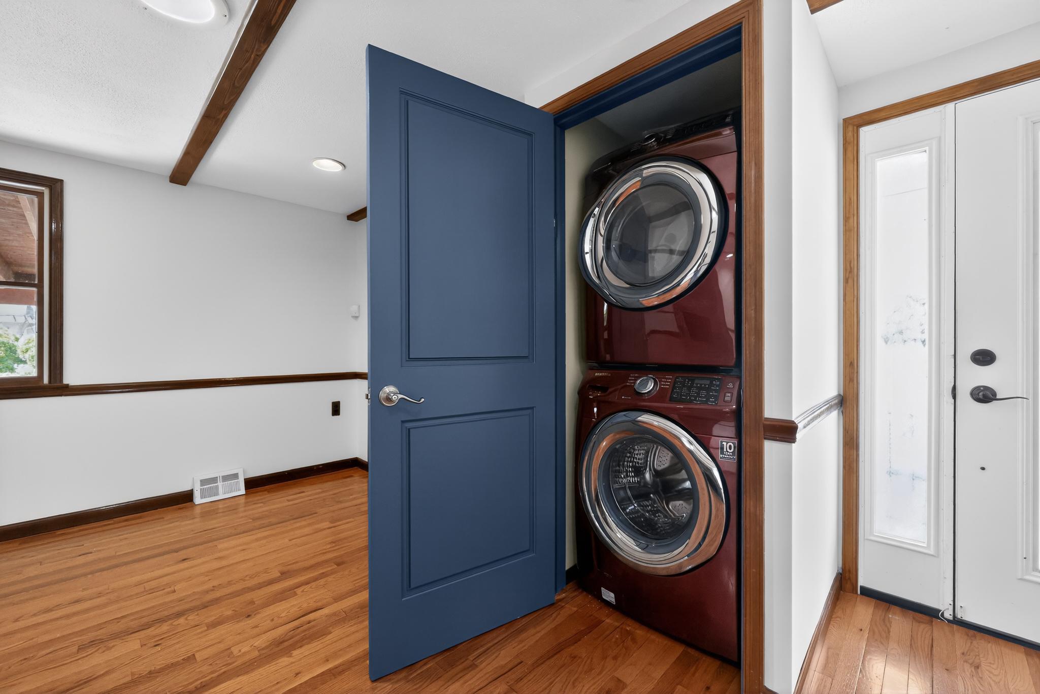 36 Decatur Road Havertown, PA 19083 - Photo 22 of 35 a view of a storage and utility room with washer and dryer