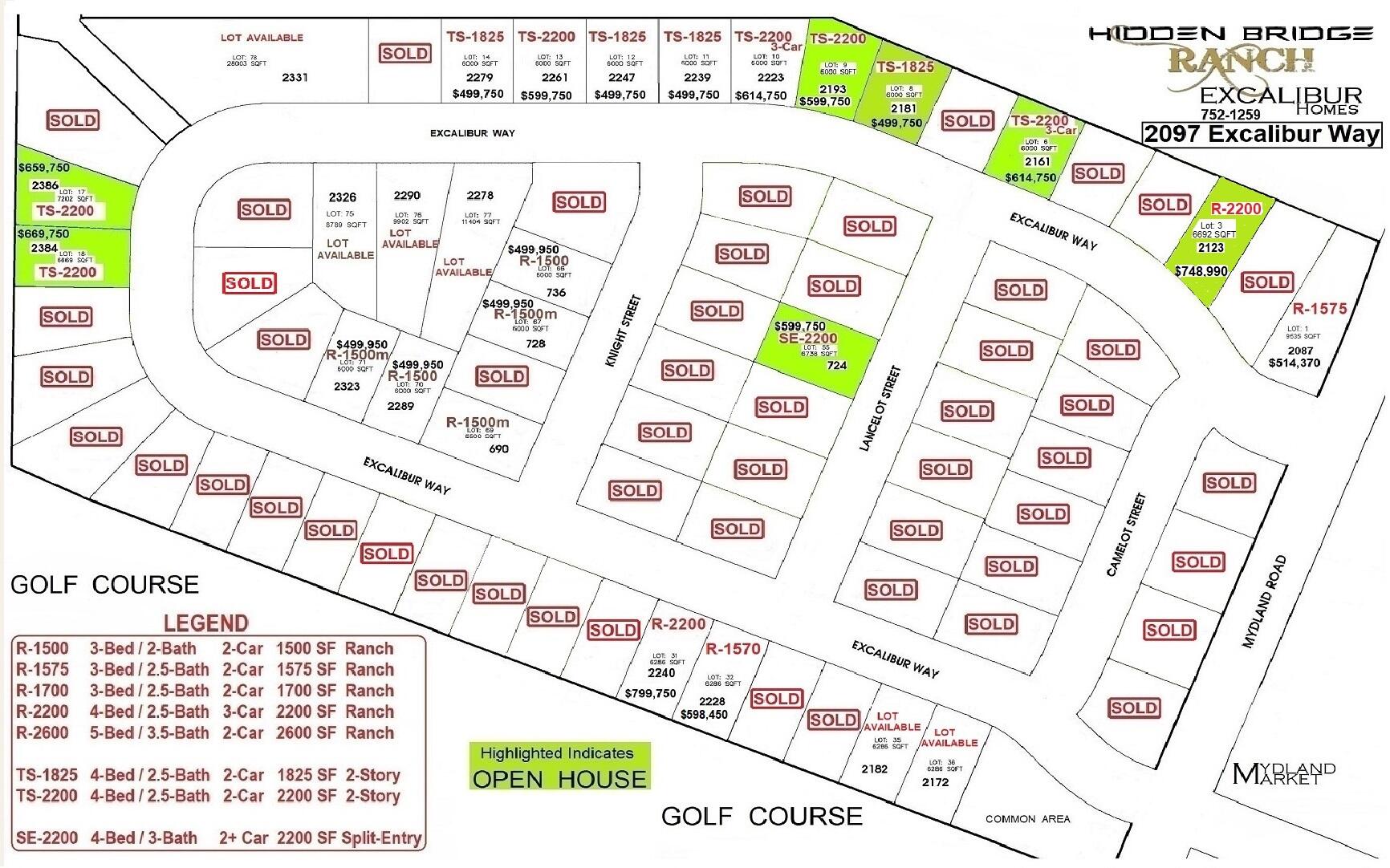 2247 Excalibur Way, Unit HB12) Sheridan, WY 82801 - Photo 20 of 21 HBR_Open House map.SOLD