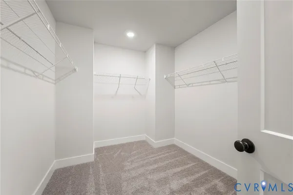 a view of a walk in closet