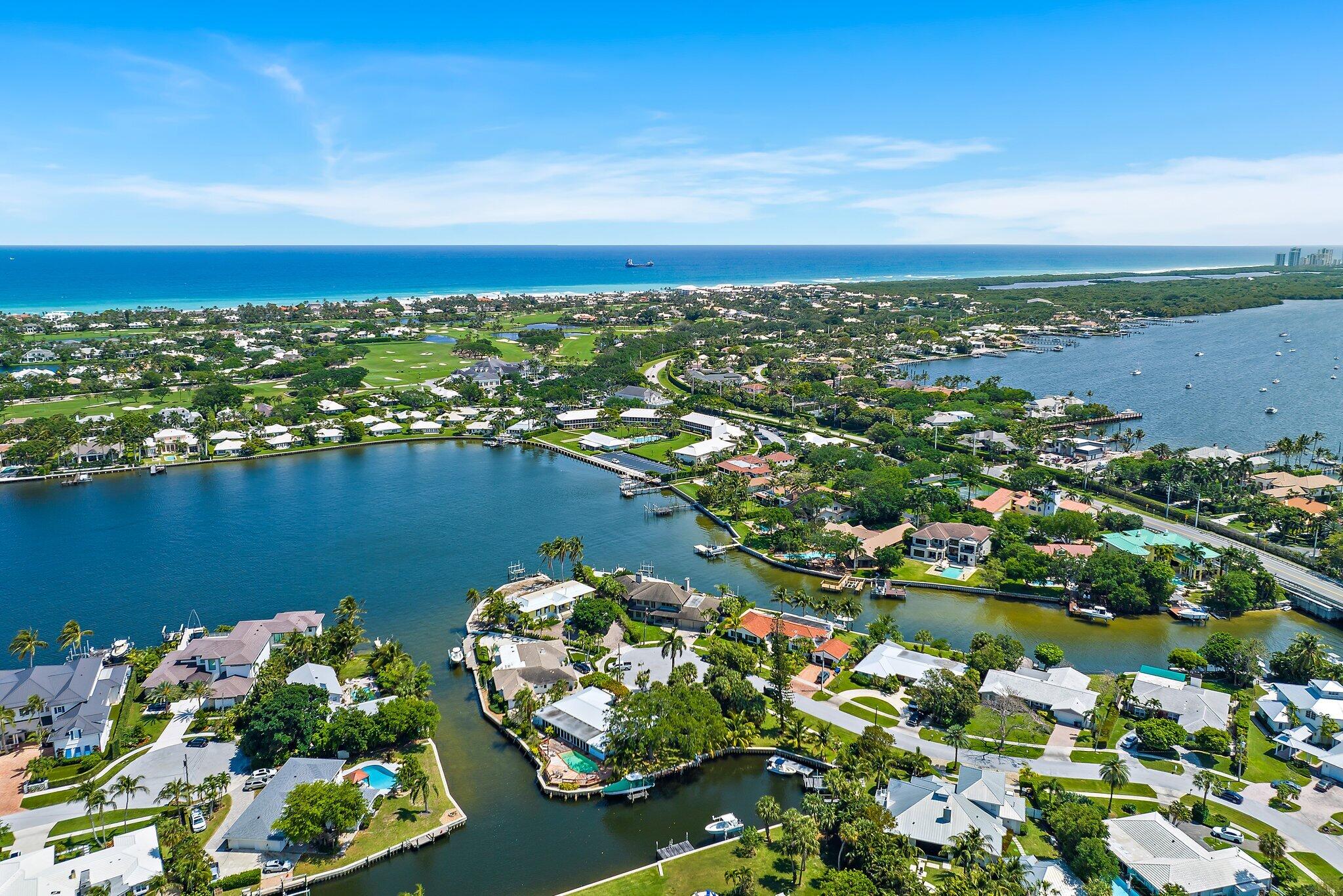1454 Point Way North Palm Beach, FL 33408 - Photo 46 of 47 a view of a lake with a city