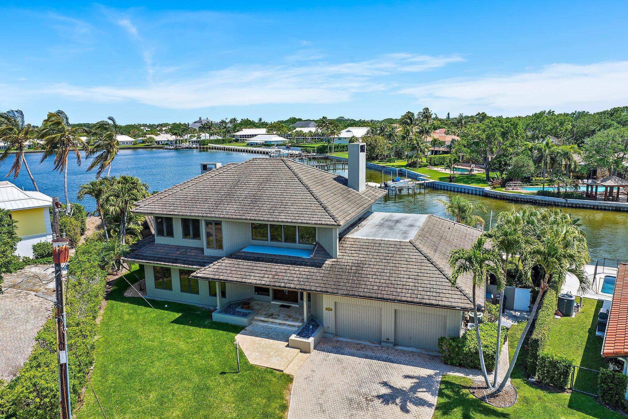 1454 Point Way North Palm Beach, FL 33408 - Photo 47 of 47 aerial view of a house with a patio