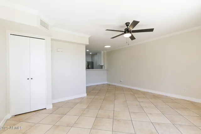 a view of an empty room