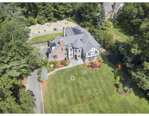 101 Hundreds Road Wellesley, MA 02481 - Photo 26 of 29 an aerial view of residential houses with outdoor space and trees