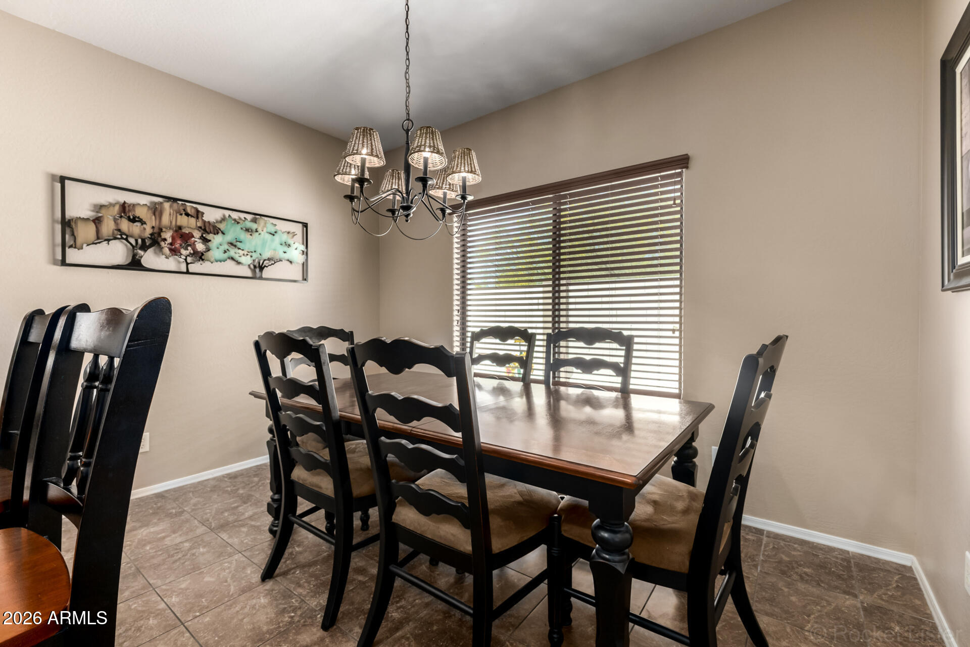 2756 South Powell Road Apache Junction, AZ 85119 - Photo 10 of 37 a view of a dining room with furniture window and outside view