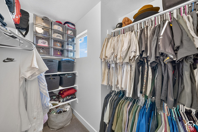 1081 Bowery Way Mapleton, UT 84664 - Photo 24 of 41 Built-in closet shelving system with hanging rods and a window