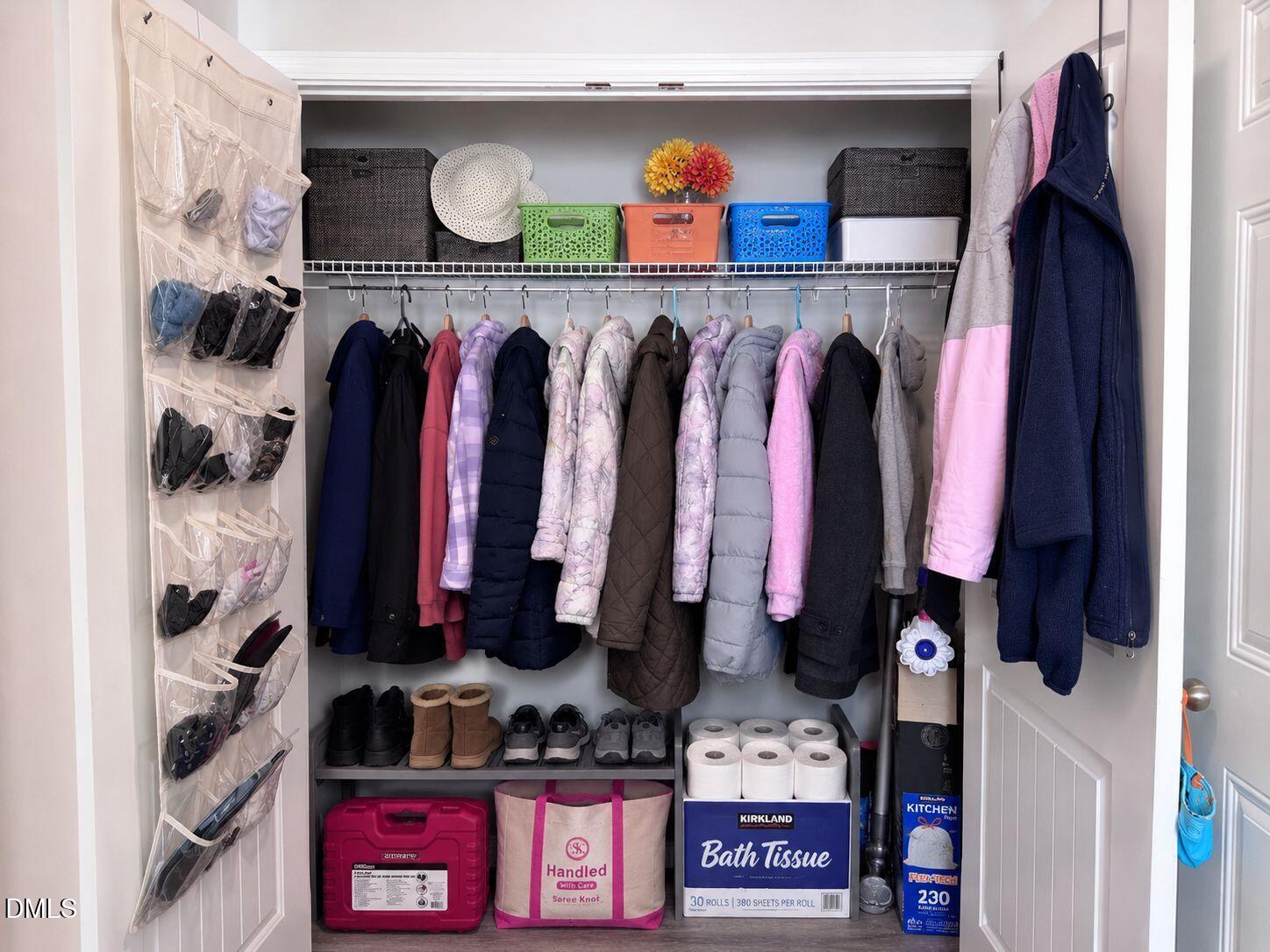 189 Karlov Road Garner, NC 27529 - Photo 16 of 33 Lower Level - Coat Closet at Mud Room