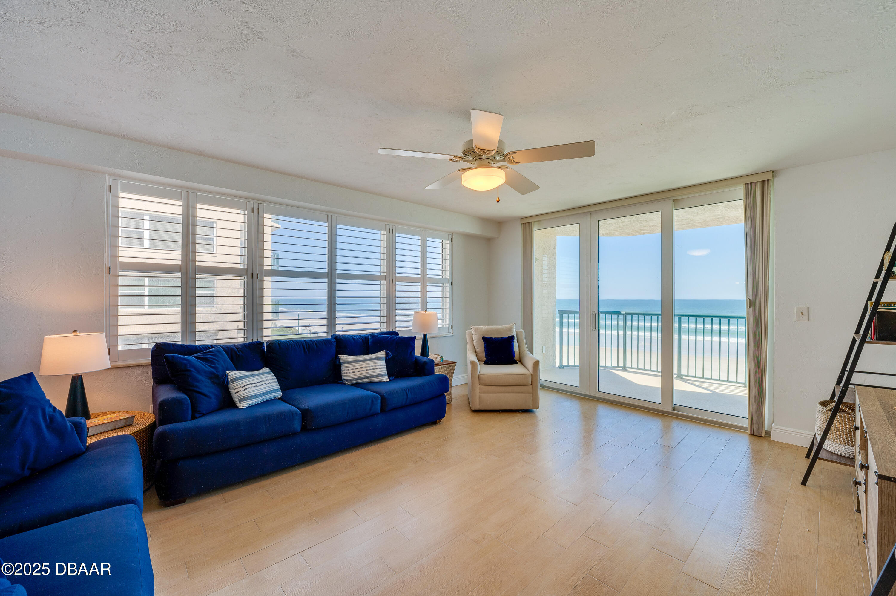 4545 South Atlantic Avenue, Unit 3206 Ponce Inlet, FL 32127 - Photo 14 of 35 a living room with furniture and a large window
