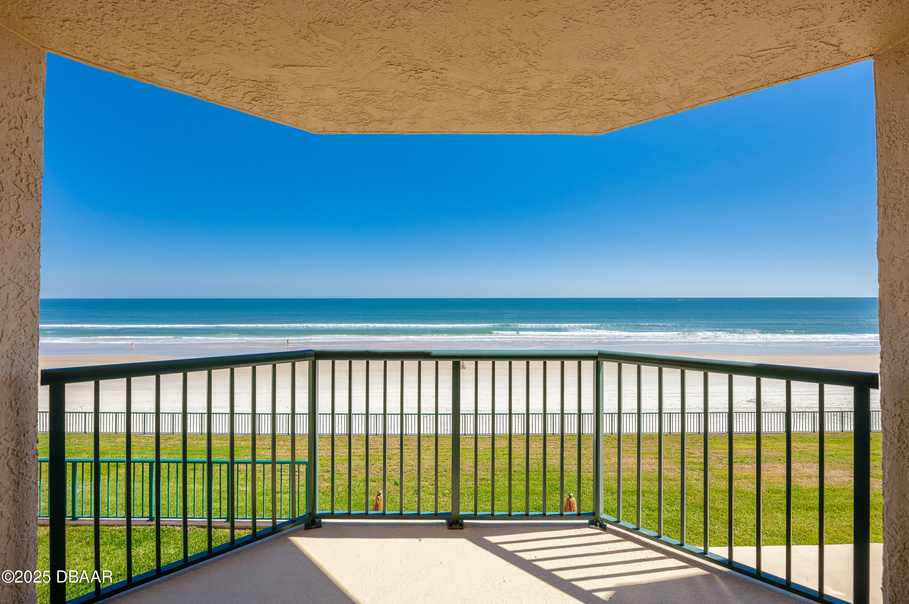 4545 South Atlantic Avenue, Unit 3206 Ponce Inlet, FL 32127 - Photo 30 of 35 a view of balcony with a floor to ceiling window and stairs