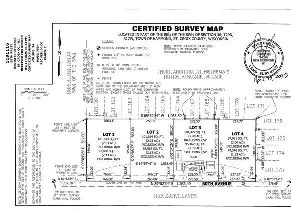$84,900 | Lot 1 160th Avenue, Baldwin, WI 54002