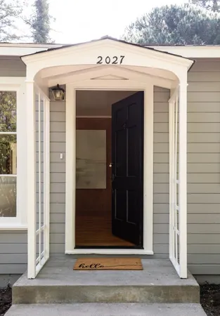 a view of a entryway door of the house