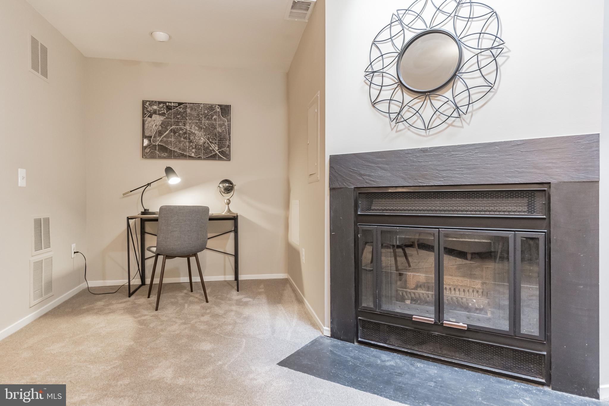 1375 Alderton Lane Silver Spring, MD 20906 - Photo 23 of 28 Cozy wood burning fireplace and study nook