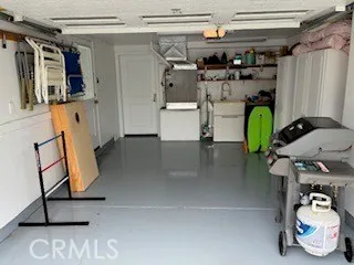 a room with gym equipment