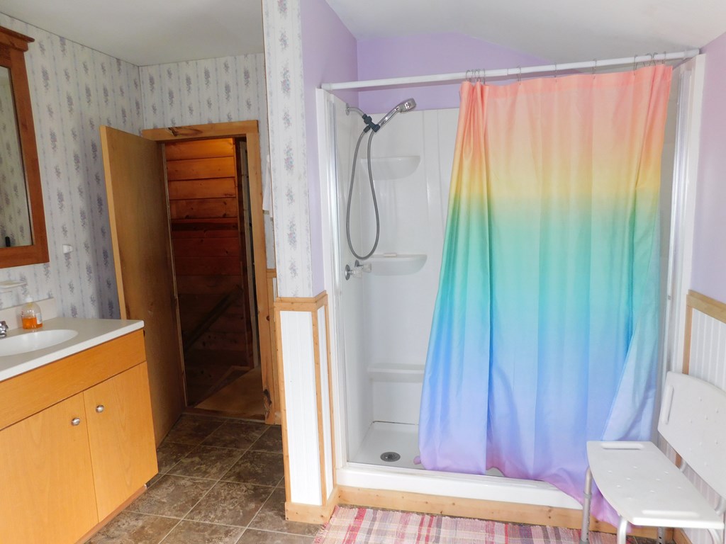 204 1st Avenue Rouseville, PA 16344 - Photo 18 of 37 a bathroom with a shower and a sink